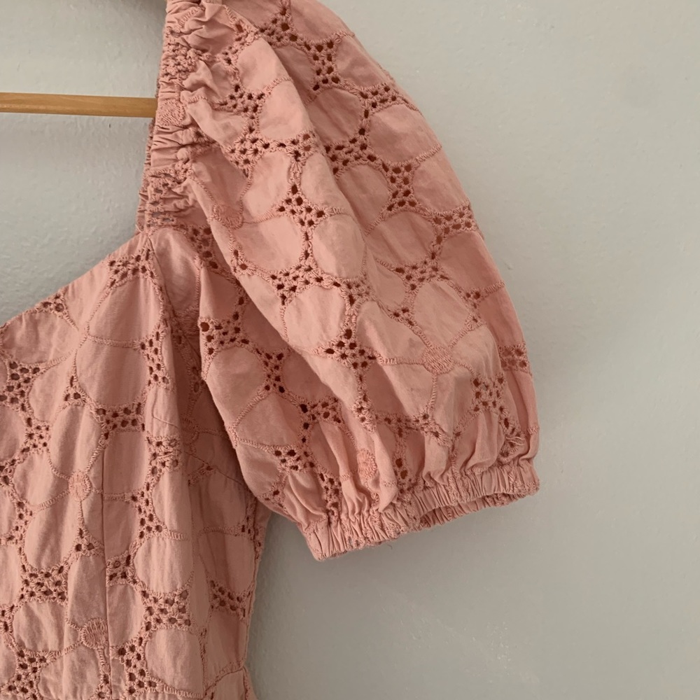 ASOS DESIGN broderie cottage core peasant maxi dress - Picture 9 of 12